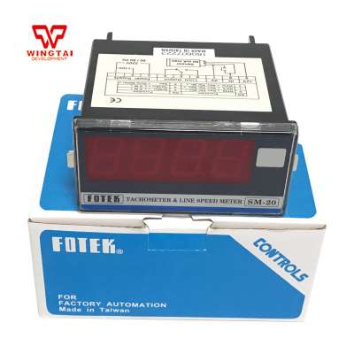 4 Digits Taiwan Fotek SM-20 Tachometer(90~265 VAC 50/60 Hz)